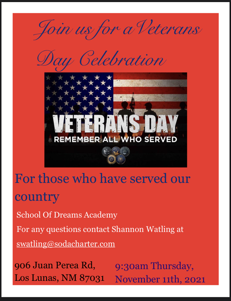 Veterans Day Flyer for November 11th at 9:30 am