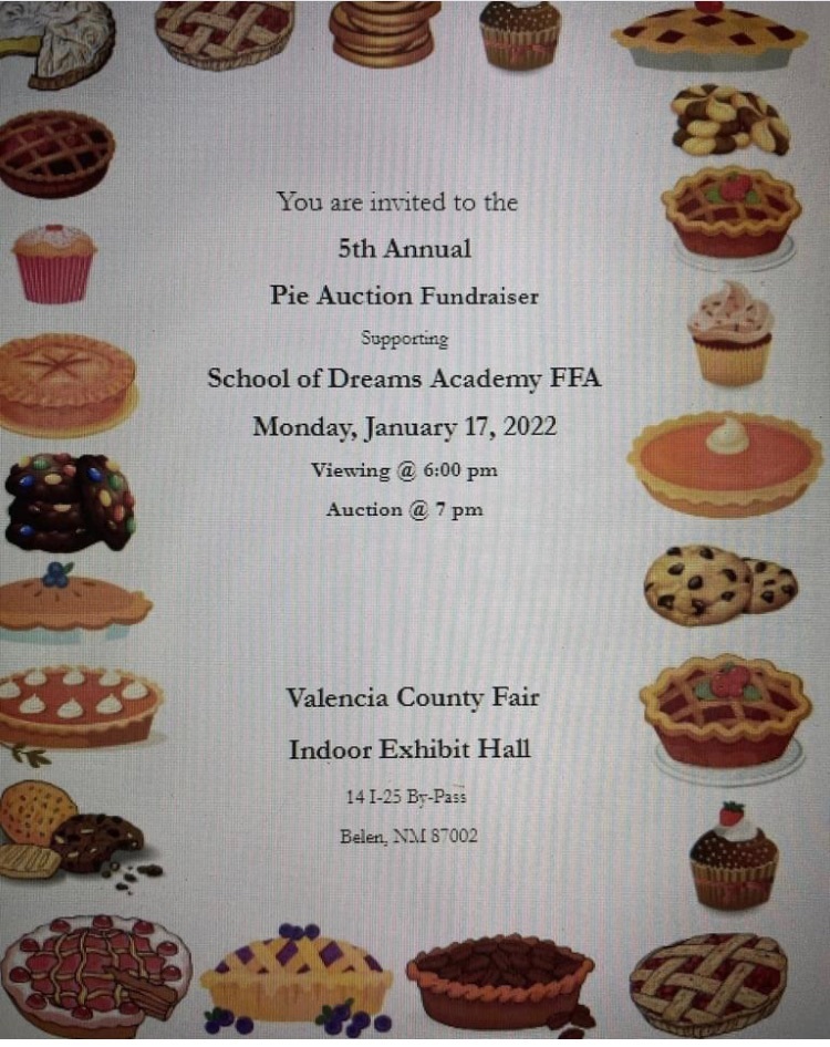FFA pie auction flyer