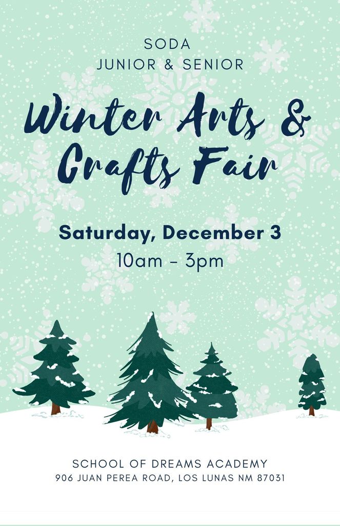 Flyer for arts and crafts fair