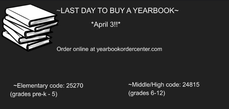 yearbook flyer for last day to purchase